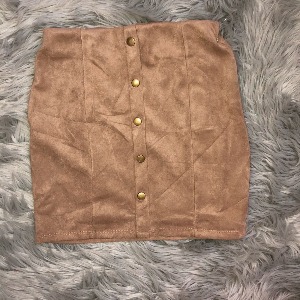 Mini Suede Skirt